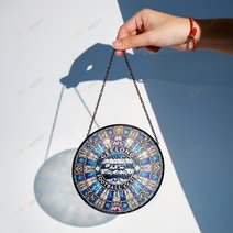 Geelong Football Club Stained Glass Suncatcher for Window Hanging