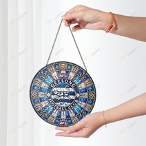 Geelong Football Club Stained Glass Suncatcher for Window Hanging