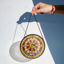 Gold Coast Football Club Stained Glass Suncatcher for Window Hanging