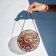 The Greater Western Sydney Football Club Stained Glass Suncatcher for Window Hanging