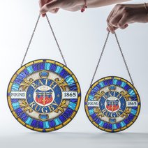Bath Rugby Stained Glass Suncatcher for Window Hanging