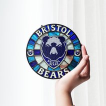 Bristol Bears Stained Glass Suncatcher for Window Hanging