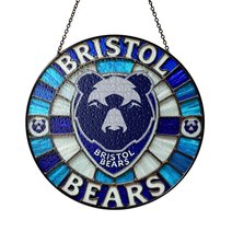 Bristol Bears Stained Glass Suncatcher for Window Hanging