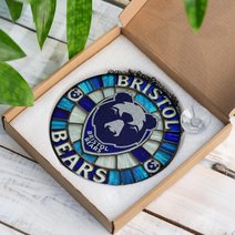 Bristol Bears Stained Glass Suncatcher for Window Hanging