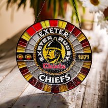 Exeter Chiefs Stained Glass Suncatcher for Window Hanging