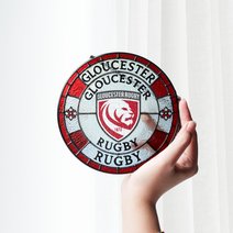 Gloucester Rugby Stained Glass Suncatcher for Window Hanging