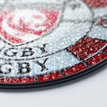 Gloucester Rugby Stained Glass Suncatcher for Window Hanging