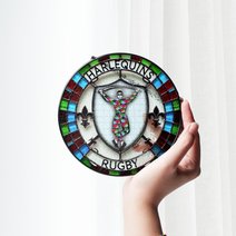 Harlequins Stained Glass Suncatcher for Window Hanging