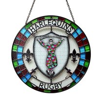Harlequins Stained Glass Suncatcher for Window Hanging