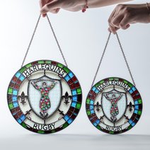 Harlequins Stained Glass Suncatcher for Window Hanging