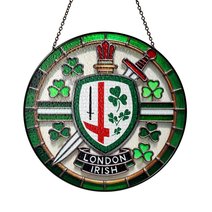 London Irish Stained Glass Suncatcher for Window Hanging
