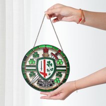 London Irish Stained Glass Suncatcher for Window Hanging