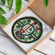London Irish Stained Glass Suncatcher for Window Hanging