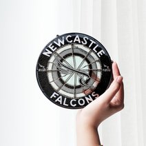 Newcastle Falcons Stained Glass Suncatcher for Window Hanging