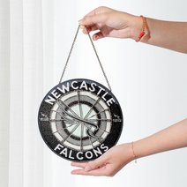 Newcastle Falcons Stained Glass Suncatcher for Window Hanging