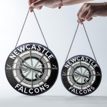 Newcastle Falcons Stained Glass Suncatcher for Window Hanging