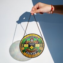 Northampton Saints Stained Glass Suncatcher for Window Hanging