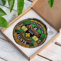 Northampton Saints Stained Glass Suncatcher for Window Hanging