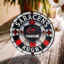 Saracens Stained Glass Suncatcher for Window Hanging
