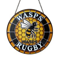 Wasps RFC Stained Glass Suncatcher for Window Hanging