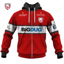 Gloucester Rugby Gallagher Premiership Home Jersey Style Shirts
