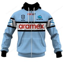 Cronulla Sutherland Sharks NRL 2025 Home Jersey Style Shirts