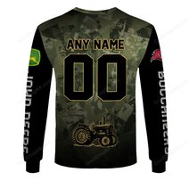 Tampa Bay Buccaneers x John Deere Hoodie | Funny Green Character Premium Hoodie