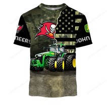 Tampa Bay Buccaneers x John Deere Hoodie | Funny Green Character Premium Hoodie