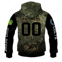 Indianapolis Colts x John Deere Hoodie | Funny Green Character Premium Hoodie