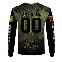 Washington Commanders x John Deere Hoodie | Funny Green Character Premium Hoodie