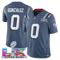 Men's New England Patriots Super Bowl LX Vapor Storm Blue Limited Jersey - All Stitched