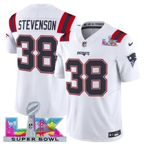 Men's New England Patriots Super Bowl LX Vapor White Limited Jersey - All Stitched