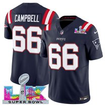 Men's New England Patriots Super Bowl LX Vapor Navy Limited Jersey - All Stitched