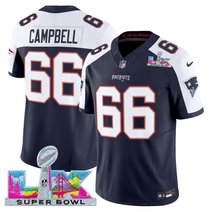 Men's New England Patriots Super Bowl LX Vapor Limited Navy Alternate Jersey - All Stitched