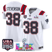 Men's New England Patriots "Super Bowl LX & United States 250th Anniversary Patch" Vapor Limited Jersey - All Stitched