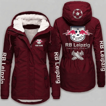 RB Leipzig Bundesliga Woman Winter Fleece Jacket Custom Name
