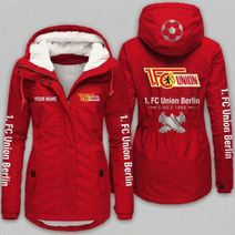 1. FC Union Berlin Bundesliga Woman Winter Fleece Jacket Custom Name