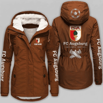 FC Augsburg Bundesliga Woman Winter Fleece Jacket Custom Name