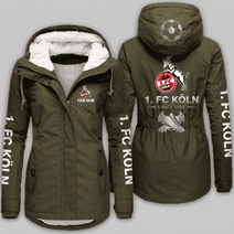 1. FC Köln Bundesliga Woman Winter Fleece Jacket Custom Name