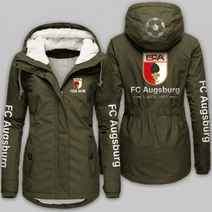 FC Augsburg Bundesliga Woman Winter Fleece Jacket Custom Name