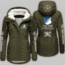 TSG 1899 Hoffenheim Bundesliga Woman Winter Fleece Jacket Custom Name
