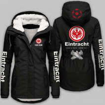Eintracht Frankfurt Bundesliga Woman Winter Fleece Jacket Custom Name