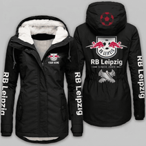 RB Leipzig Bundesliga Woman Winter Fleece Jacket Custom Name