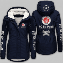 FC St. Pauli Bundesliga Woman Winter Fleece Jacket Custom Name