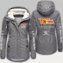 1. FC Union Berlin Bundesliga Woman Winter Fleece Jacket Custom Name