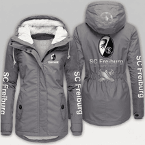 SC Freiburg Bundesliga Woman Winter Fleece Jacket Custom Name