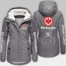 Eintracht Frankfurt Bundesliga Woman Winter Fleece Jacket Custom Name