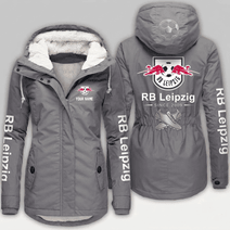 RB Leipzig Bundesliga Woman Winter Fleece Jacket Custom Name