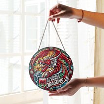 St. George Illawarra DragonsStained Glass Suncatcher for Window Hanging