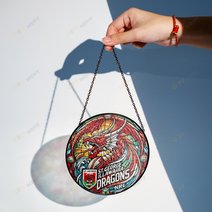 St. George Illawarra DragonsStained Glass Suncatcher for Window Hanging